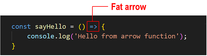 JavaScript arrow function