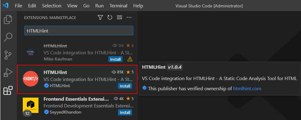 User Settings Microsoft Visual Studio Code