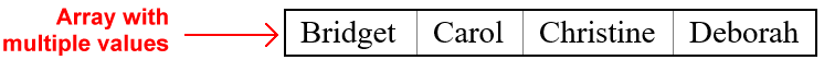 Array with multiple values