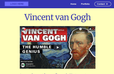 Project: Vincent Van Gogh